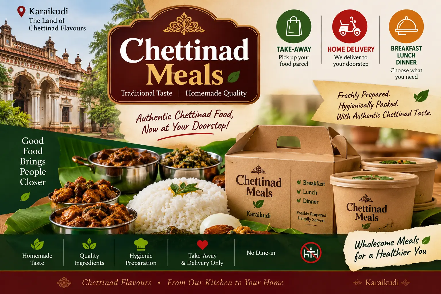 Chettinad Meals advertisement