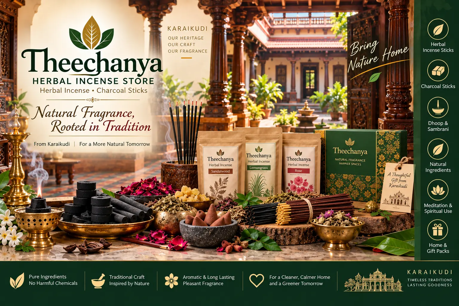 Theechanya Herbal Incense Store advertisement